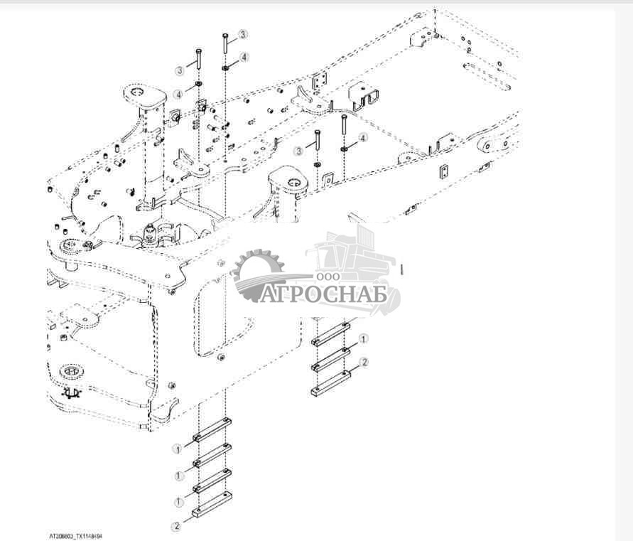 Ограничитель хода моста (8 градусов) 